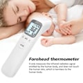 Miniatyrbillede 4 af 4: Termometer, Medicinsk Digital Infrarød Pande- og Øretermometer, på 1 sekunds Målingstid - grå