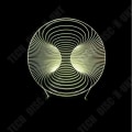 Miniatyrbillede 1 af 4: TD® 3D Optisk LED Nattlampe 3D LED Nattlys Hallucination Abstrakt Den Anden Form med 7 Farver Lys til Dekorationslampe