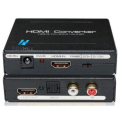 Pikkukuva 2 / 2: HDMI Audio-erotin muunnin SPDIF + RCA L - R TV DVD Musta@htx