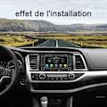 Pikkukuva 4 / 4: C Bluetooth autoradio 7 tuuman korkealaatuinen näyttö monivärinen tunnelmointi älykäs yhteys reaaliaikainen navigointi