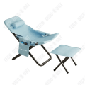 Miniatyrbild 1 av 4: TD® Leisure lazy hopfällbar stol ryggstöd multi-speed justering förvaringsstol lunchrast vilstol