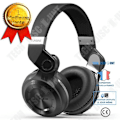 Miniatyrbillede 1 af 4: TD® Bluetooth headset V4.1 stereo trådløs Bluetooth headset 4.1 batterilevetid 40 timer farve hvid sort Musik