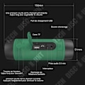 Pikkukuva 4 / 4: TD® Bluetooth-kaiutin pyörätelineellä, langaton Bluetooth-kaiutin/4000mAh Powerbank/LED-valo/24 tunnin akunkesto