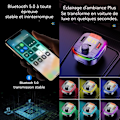 Miniatyrbillede 3 af 4: FM-sender - TD® - Bluetooth 5.2 - Dobbelt USB-oplader - Håndfri - Ambient lys