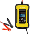 Miniatyrbillede 1 af 4: Blybatterioplader 12V bilmotorcykelreparationsbatterioplader Gul