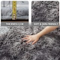 Miniatyrbillede 2 af 4: TD® Tapis tie-dye salon bordbordtæppe lange hårsoveværelse gulvtæppe fyldt med søde tæpper sengebordtæppe 160*230c