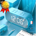 Miniatyrbild 1 av 4: TD® Bluetooth-högtalare acve LED Digital klocka Väckarklocka Spegel Trådlös Bluetooth-högtalare Support TF USB Musikspelare Blå