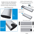 Pikkukuva 2 / 4: TD® m2 NGFF NVMe metallinen kannettava kovalevyn kotelo, kaksiprotokollinen SATA USB-ulkoisolukko.