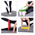 Pikkukuva 4 / 4: C® Kumilenkki, kyykky, miehet ja naiset, takalihakset, joustokehys, jooga-jännityslenkki, voimaharjoittelu,5 Grön