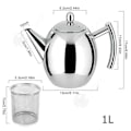 Miniatyrbillede 3 af 4: Olivenbeholder - INN® - 1L - Rustfrit stål - Ergonomisk - Poleret design