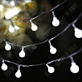 Miniatyrbillede 2 af 3: TD® Lyskæde med LED-batteri i små frosted kugler varm hvid - 40 kugler - Hvid - 6 m