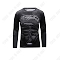 Miniatyrbillede 3 af 4: TD® Fitness tights til mænd, strækbart og hurtigtørrende kompressionstrøje, træningsdragt til løb