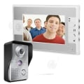 Miniatyrbild 2 av 4: INN® Kabelansluten videointercom med utomhuskamera 7-tumsskärm Hemsäkerhetssystem 4-tråds nattseende dörrklocka