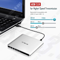 Miniatyrbild 2 av 4: TD Optical Cd Dvdrw Extern Bluray Drive USB 3.0 Windows Mac Cd Dvd Bluray Extern Portabel Kompakt Plug And Play