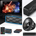 Pikkukuva 3 / 4: TD® Kannettavan bluetooth-kaiutin pc-auto iphone musta langaton hands-free musiikkilaitteet audio voimakas basso
