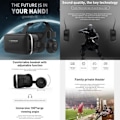 Miniatyrbild 3 av 4: VR-headset 21,3 x10,7x 23cm ABS PC Senaste generationens VR virtual reality-headset Virtual reality-headset för VR-spel svart