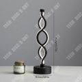 Miniatyrbillede 4 af 4: TD Sort LED Tabellampe USB Genopladelig Trådløs Nattlampe Touch Control Tabellampe til Ambiance
