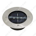 Miniatyrbillede 4 af 4: TD® Solaire 3LED i støbt aluminium nedgravet sollys positiv hvid udendørs vandtæt havebelysning