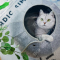 Miniatyrbild 2 av 4: TD® Round Cat Nest Multifunktionell Cat Tunnel Vikbar Andas Cat Nest Pet Supplies 41*38*28C