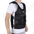 Miniatyrbillede 1 af 4: TD® Vest til Vægttræning Max 20 kg/ Træningsvest/ Justerbar sort vest Sandt Tøj