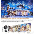 Pikkukuva 3 / 4: TD® LED joulutähti lumihiutale projektori dynaaminen lumihiutale kuvio valo puutarha nurmikko tunnelma joulukoristus