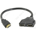 Pikkukuva 4 / 4: HDMI jakaja - TD® - 1 uros 2 naaras - 2 porttia - Musta - Kaapeliadapteri