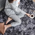 Miniatyrbillede 4 af 4: TD® Tapis tie-dye salon bordbordtæppe lange hårsoveværelse gulvtæppe fyldt med søde tæpper sengebordtæppe 160*230c