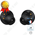 Pikkukuva 1 / 4: TD® Ear Buds Noir - langattomat in-ear-nappikuulokkeet Buds Bluetooth 5.0, USB Bluetooth -liitin, 11 tunnin akunkesto, mikrofonilla.