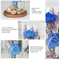 Miniatyrbillede 3 af 4: Evighedsblomst - TD® - Rose - Glas - Træ - Lysdekoration