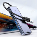 Miniatyrbillede 4 af 4: TD® Hub USB3.0 ultraslank datakoppler med 6 porte og 30CM forlængerkabel, der passer til bærbare computere og USB-nøgler.