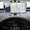 Miniatyrbild 4 av 4: C® bilhållare för mobiltelefon, multifunktion, 360° rotation, tillämplig på instrumentbräda backspegel, handfri