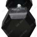 Miniatyrbillede 3 af 4: Hexagonalt håndvægt - TD - Økologisk Gummi - Sort - 50 cm - Skridsikker