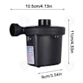 Miniatyrbillede 2 af 4: Elektrisk luftpumpe - CONFOZEN - 0,53 psi - 400 L/min - 2 i 1 - 3 adaptere