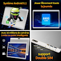 Miniatyrbillede 2 af 4: INN Tablet 10,1 tommer 8 megapixels kamera holdbarhed front dobbelt SIM tale processor octa-core bluetooth version