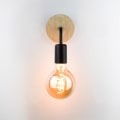 Miniatyrbillede 2 af 4: CONFO® Moderne minimalistisk væglampe i smedet jern natbordslampe til nordisk soveværelse velegnet til stuen korridor.