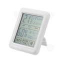 Miniatyrbillede 2 af 4: CONFO® Vejrstation ur trådløs indendørs udendørs sensor termometer hygrometer LCD forudsigelse fugtighedsovervåger digital fugtighed t
