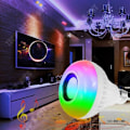 Miniatyrbild 4 av 4: Ampull Högtalare E27 Bluetooth-ansluten smart färgglad LED belysningskontroll hem färgändring