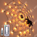 Miniatyrbillede 3 af 4: TD® Halloween dekoration tilbehør med LED-spiderweb lys kontrol på afstand.