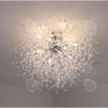 Miniatyrbillede 2 af 4: CONFO Moderne og enkle dandelion-lamper, stue, soveværelse, stjernelysekrone, restaurant, café, LED-lampe, 70cm12 hoveder