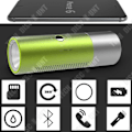 Miniatyrbild 2 av 4: TD® Högtalare ficklampa trådlös Bluetooth-högtalare kraftfull utomhus vattentät bärbar musik mini metall original kvalitet lum
