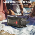 Miniatyrbillede 2 af 4: INN® Bluetooth højttaler til udendørs brug subwoofer sort indbygget lithiumbatteri bærbar lydstrøm kort