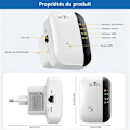 Miniatyrbild 2 av 4: WiFi-repeater TD® 300Mbps Trådlös Repeater med Stark WiFi-förstärkare 2.4GHz WiFi-räckviddsförlängare WPS-skydd