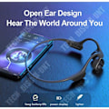 Miniatyrbild 3 av 4: TD® Bone Conduction Bluetooth-hörlurar Trådlösa Bluetooth 5.0-hörlurar Icke-i-örat hörlurar