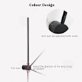 Miniatyrbillede 3 af 4: CONFO® Spejl foran LED-båndlys stue moderne minimalistisk kreativ nordisk linje lampe sengelampe