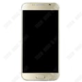 Pikkukuva 2 / 4: TD® Sopii Samsung S6 G920 -puhelimen kosketusnäytölle, LCD-näyttö koko LCD-kehyksellä kullassa.