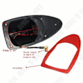 Miniatyrbild 2 av 4: TD® Antenn Universal Shark Fin Style Radiosignalsensor AM/FM ABS Auto Design Class Enkel att installera Silver