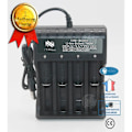 Miniatyrbillede 1 af 4: INN® Lithiumbatterioplader 3,7 V med 4 pladser til nikkel-cadmium batteri 1,5 V USB fire uafhængige opladningsstøtter