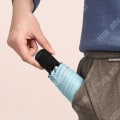 Miniatyrbillede 3 af 4: TD® Høst 6 os automatisk solskærm ultra-let solcreme sort lim regn- og solparasol kompakt dobbelt brug