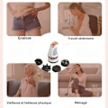 Miniatyrbillede 4 af 4: Kraftig vibration Stovepipe Slankende krop massage Apparat infrarød slankende og Gua Sha maskine Skubbe 3 färger av tygöverdrag