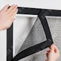 Miniatyrbillede 3 af 4: TD® Åben Moquette Læseforhæng i Høj Kvalitet med Fuld Magnetisk Bånd til Soveværelse Hjemmet Trådrullevæg.